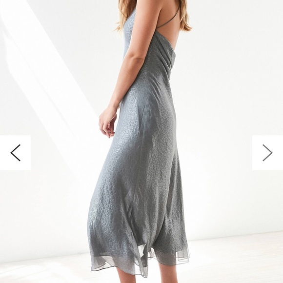 Urban Outfitters Other - New UO Silence + Noise Crocodile Silver Slip Dress